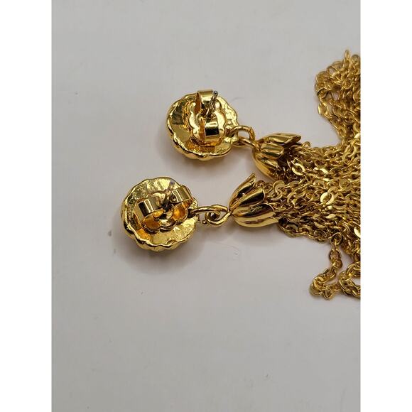 Vintage Lightweight Dangle Earrings Silver Tone Modern Retro Style - Picture 7 of 7